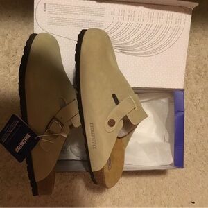 Birkenstock Cream Suede Men's Loafers